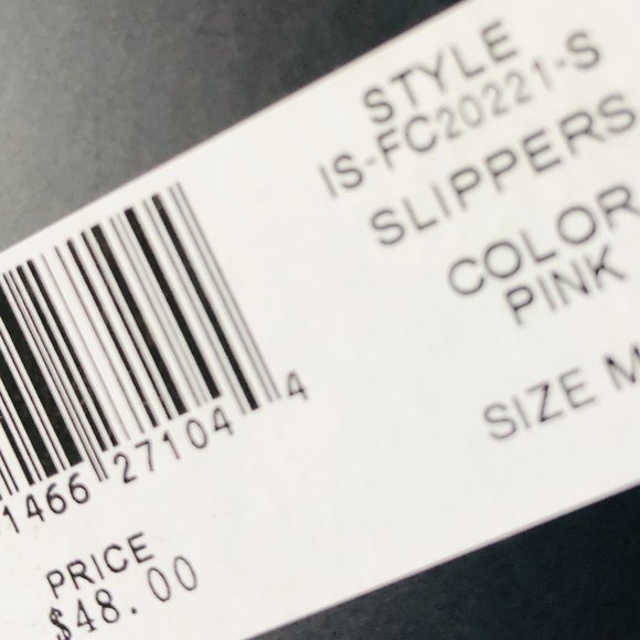 FRENCH CONNECTION Pink Slippers Size Medium 7 -8 - Picture 5 of 6